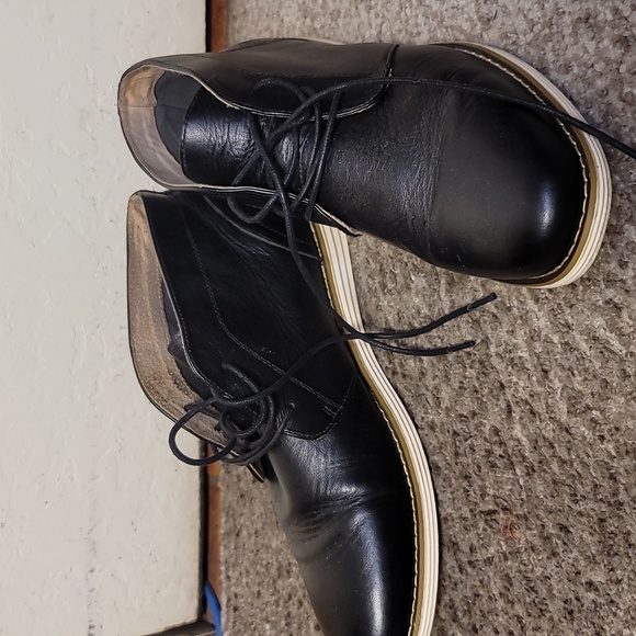 jousen Shoes Jousen Black Leather Boots Size 1 Poshmark